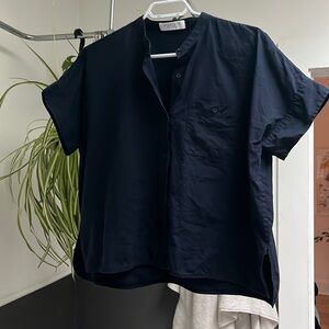 Navy Blue cotton shirt